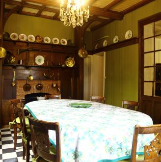 The dining-room and the kitchen