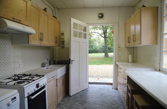 The dining-room and the kitchen