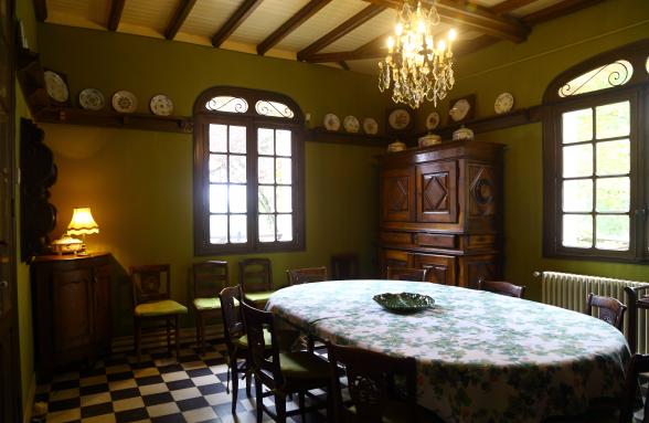 The dining-room and the kitchen